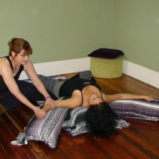 Tricia Miller L.Ac. Restorative Yoga Session